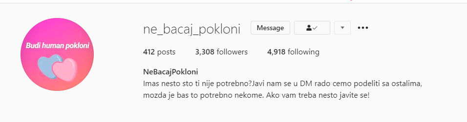 Pomoć Srpskoj Deci i stranica ne_bacaj_pokloni 2