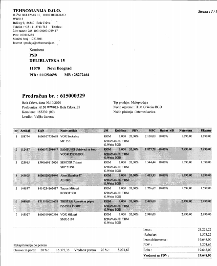 Kupovina kućne tehnike za porodicu Stančulj 4 Kupovina kućne tehnike za porodicu Stančulj 4