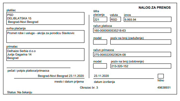 Namirnice za porodicu Slavković 5 Namirnice za porodicu Slavković 5