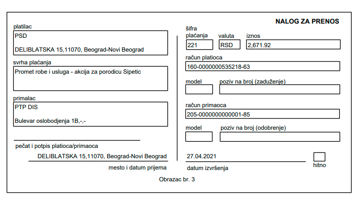 Kupovina namirnica za porodicu Šipetić 6 Kupovina namirnica za porodicu Šipetić 6