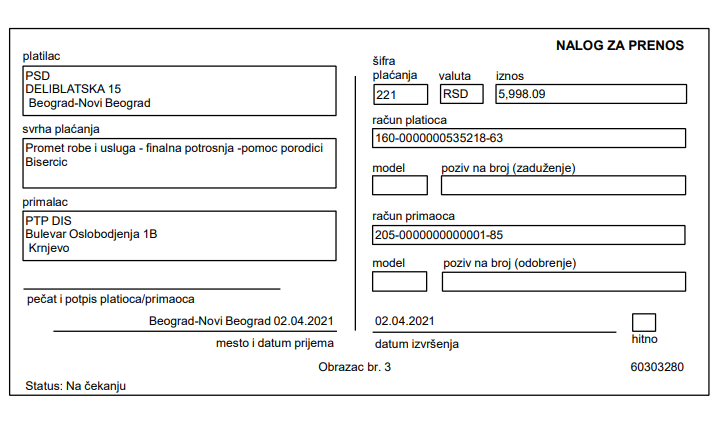 Kupovina namirnica za porodicu Biserčić 6 Kupovina namirnica za porodicu Biserčić 6