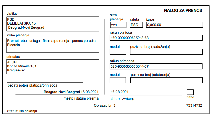 Kupovina bojlera za porodicu Biserčić 7 Kupovina bojlera za porodicu Biserčić 7