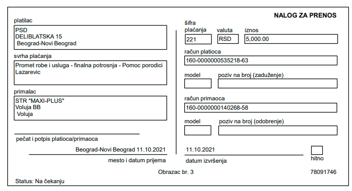 Kupovina pelena i kašica za porodicu Lazarević 4 Kupovina pelena i kašica za porodicu Lazarević 4