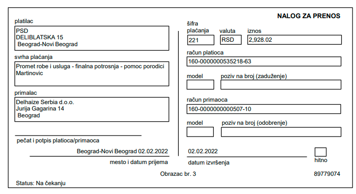 Kupovina namirnica za porodicu Martinović 2 Kupovina namirnica za porodicu Martinović 2