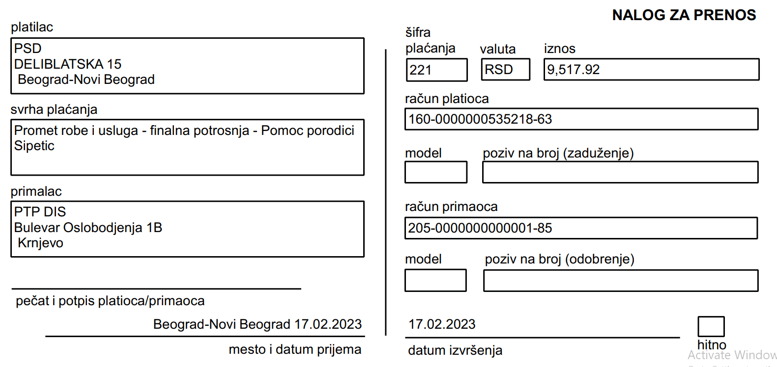 Kupovina namirnica za porodicu Šipetić 8