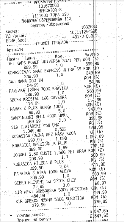Kupovina namirnica za porodicu Filimonović 3 Kupovina namirnica za porodicu Filimonović 3