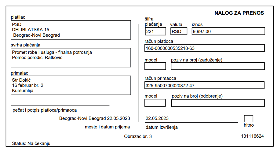 Kupovina namirnica za porodicu Ratković /Cyclo Projekt/ 4
