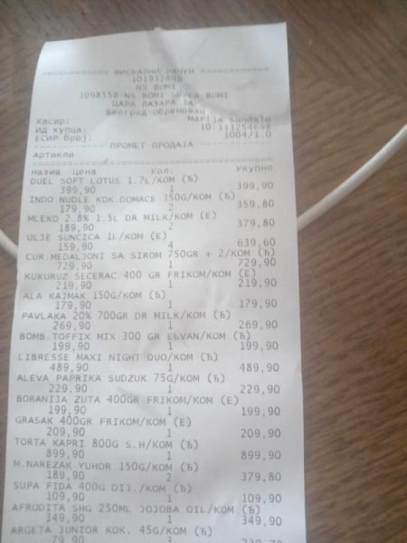 Kupovina namirnica za porodicu Dukić /Bojan Vukašinović/ 3