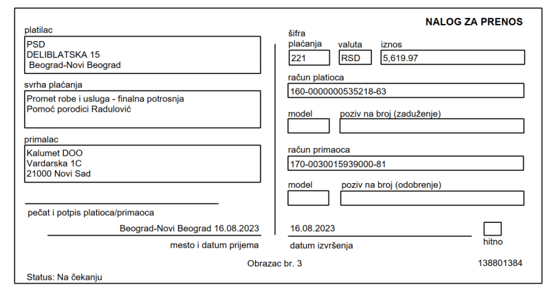Kupovina namirnica za porodicu Radulović 6