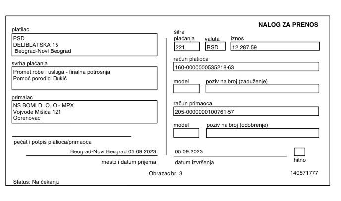 Donacija hrane za porodicu Dukić 5 Donacija hrane za porodicu Dukić 5