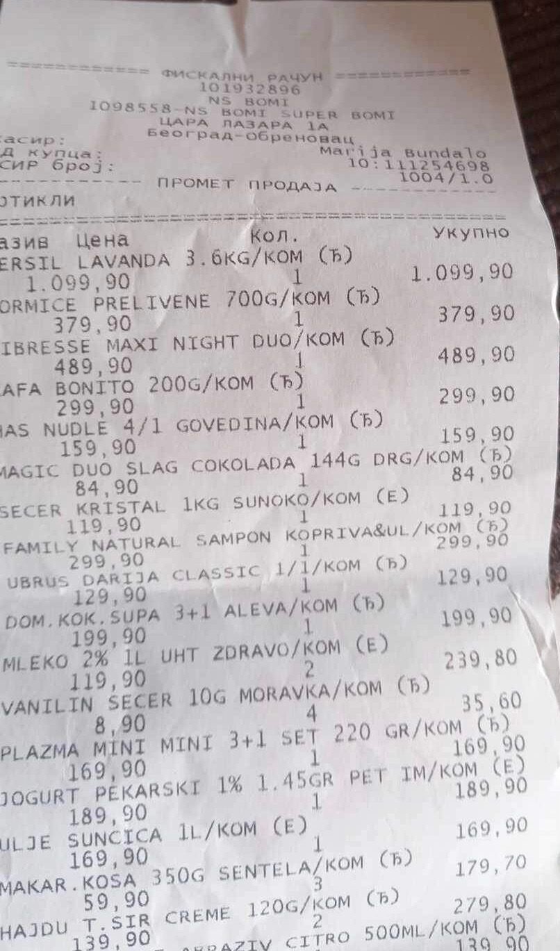 Donacija hrane porodici Dukić 3