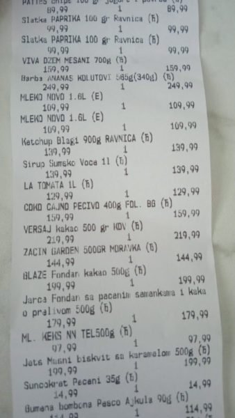 Kupovina namirnica porodici Radulović 4