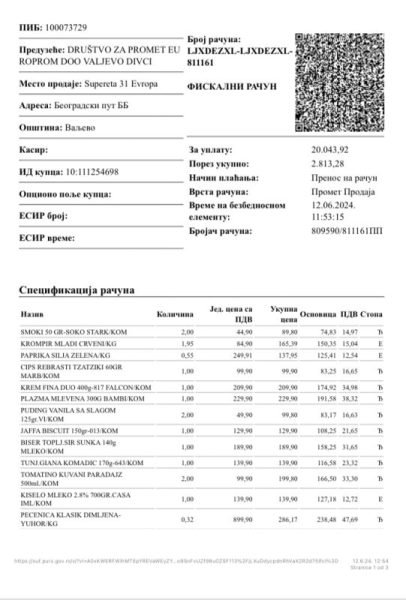 Kupovina hrane Teodori Jovanović 3