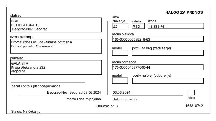 Kupovina namirnica porodici Stevanović iz Jagodine 7