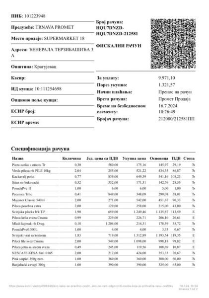 Kupovina namirnica porodici Biserčić 3