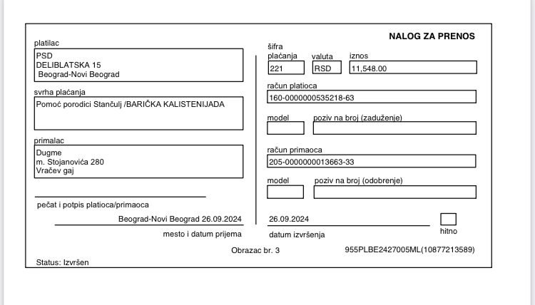 Donacija hrane i sredstava za higijenu porodici Stančulj /BARIČKA KALISTENIJADA/ 4