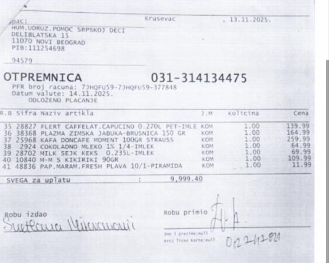 Kupovina namirnica porodici Todosijević / Jeremić 4 Kupovina namirnica porodici Todosijević / Jeremić 4