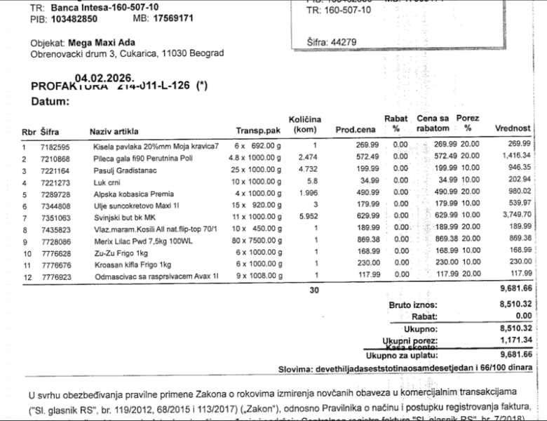 KUPOVINA NAMIRNICA PORODICI FILIMONOVIĆ - USPEŠNA AKCIJA 3